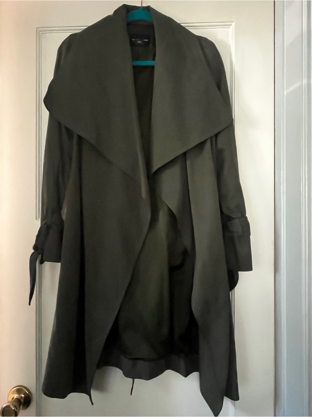 Club Monaco Olive Green Draped Coat